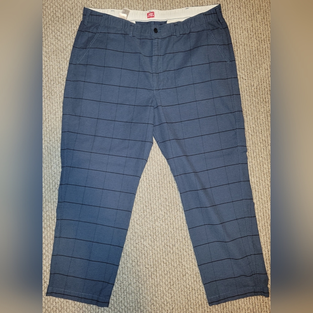 Men's Levi's XX Chino EZ Blue Plaid size XXL/42X32. NWOT Reposhing from @tr3zus.